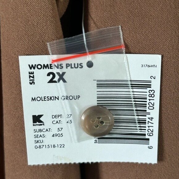 Islander Brown Collared Button Down Long Sleeve Shirt NWT 2X Plus Size READ - Picture 5 of 16